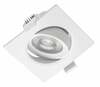Süvistatav LED valgusti GTV Volare, 5 W, 400 lm, 3000 K, 9 x 9 cm, valge