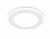 Süvistatav LED paneel Trio Aura, 10 W, 3000 K, 1040 lm, ø14,5 cm, valge