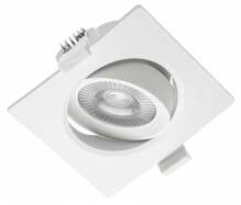Süvistatav LED valgusti GTV Volare, 5 W, 400 lm, 4000 K, 9 x 9 cm, valge