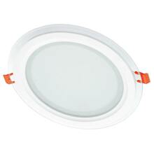 Süvistatav klaasist LED valgusti Vestalight, 18 W, 4000 K, IP40, 20 cm