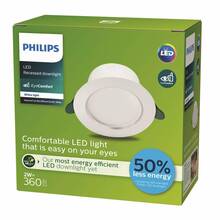 Süvistatav valgusti Philips Diamond Cut, 2 W, 3000 K, valge