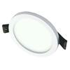 Süvistatav LED paneel Tope Split, 8 W, 4000 K, IP44, ümmargune, valge