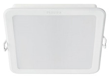 Süvistatav LED-paneel Philips Meson, 12,5 W, 3000 K, 14 x 14 cm, valge