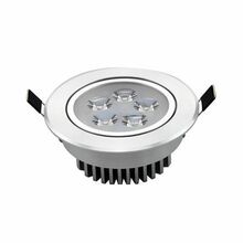 Süvistatav LED valgusti Tope Lens, 5 W, 3500K, IP40, ümmargune, hõbedane, 11 x 4 cm