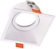 Lae sissepaigaldatav valgusti Milagro Eye, 1xGU10, 25W, ruudukujuline, valge, IP20