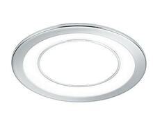 Süvistatav LED paneel Trio Core, 10 W, 1040 lm, 3000 K, kroom, ø14,5 cm