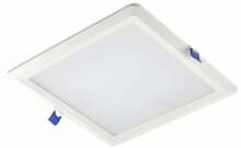 Süvistatav LED paneel GTV Louis, 24 W, 4000 K, IP54, 22,5 x 22,5 cm, valge