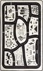Vaip Conceptum Hypnose Black City 876CHL1050, 190 x 140 cm, valge/must