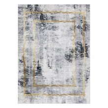 Vaip Hakano Arlen Frame, 150 x 80 cm, kuldne/must/hall