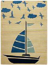 Vaip Hakano Tinies Sail, 170 x 120 cm, sinep/sinine