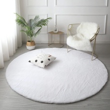 Vaip Strado Rabbit, valge, 110 cm x 110 cm