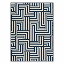 Vaip siseruumidesse Hacano Wink Maze, 150 x 80 cm, kreemjas/tumesinine