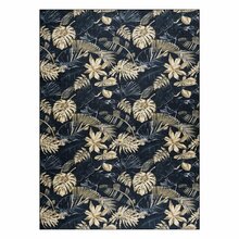 Vaip Hakano Arlen Leaves, 150 x 80 cm, kuldne/must