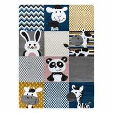 Vaip Hakano Tinies Zoo, 150 x 80 cm, mitmevärviline/kreem