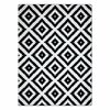 Vaip Hakano Esmea Ruta, 170 x 120 cm, must/kreemjas