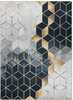 Vaip Style Arlen Cube2, 120 x 170 cm, must geomeetriline muster