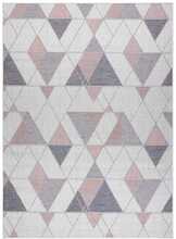 Vaip siseruumidesse Hakano Vinea Geometric 2, 150 x 80 cm, kreem/roosa