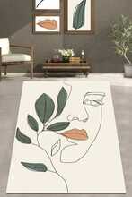 Vaip Conceptum Hypnose Face Solution 286CHL5953, kreemjas/roheline, 100 x 80 cm