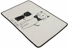 Vaip Conceptum Hypnose Litlle Cats, 60 x 90 cm, valge/must