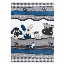 Laste vaip Hakano Tinies Farm, 190 x 140 cm, valge/sinine/hall
