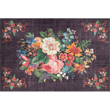 Vaip Conceptum Hypnose Soul Chenille AL 322, 140 x 190 cm, must/lilla/mitmevärviline