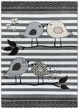 Vaip siseruumidesse Hakano Tinies Birds, 190 x 140 cm, valge/hall