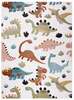 Laste vaip Hakano Beo Dino, 150 x 80 cm, mitmevärviline/kreemjas