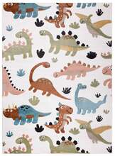 Laste vaip Hakano Beo Dino, 150 x 80 cm, mitmevärviline/kreemjas