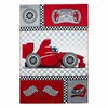 Lastetoa vaip Ayyildiz Kids Race Car 801500460, 150 x 80 cm, must/hall/punane