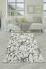 Vaip Conceptum Hypnose Marble 882CHL1889, 80 x 150 cm, valge/must