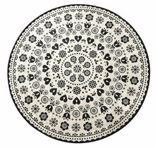 Vaip Conceptum Hypnose Venice 882CHL1322, 140 x 140 cm, valge/must