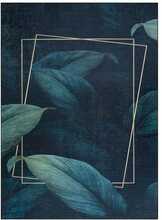 Vaip Hakano Arlen Leaves, 220 x 160 cm, tumesinine