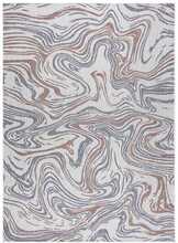 Vaip siseruumidesse Hacano Vinea Waves, 150 x 80 cm, kreemjas/sinine