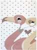 Vaip Hakano Tinies Flamingos, 150 x 80 cm, kreemjas/roosa