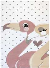 Vaip Hakano Tinies Flamingos, 150 x 80 cm, kreemjas/roosa
