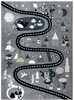 Vaip Hakano Beo Route, 220 x 160 cm, valge/must/hall