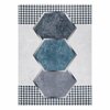 Vaip Mark Arlen Rhombus, 220 x 160 cm, valge/sinine/hall