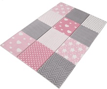 Vaip Conceptum Hypnose W1019 213HFT1271, 230 x 160 cm, valge/hall/roosa