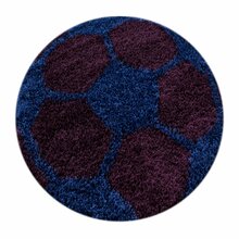 Vaip Ayyildiz Fun Football 1001006001, 100 x 100 cm, must/sinine