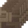 Vaibaplaadid Vevor, 610 x 610 mm, 24 tk, pruun segu