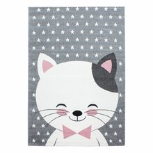 Laste vaip Ayyildiz Kids 1402000550, 200 x 140 cm, valge/hall/roosa