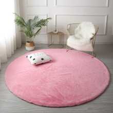 Ringvaip Strado Rabbit, 120 x 120 cm, roosa