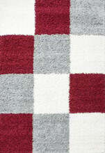 Vaip Ayyildiz Life Checked 601101501, 110 x 60 cm, valge/hall/punane