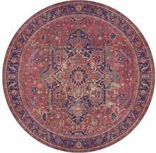 Vaip Conceptum Hypnose Blues Chenille AL 162, 150 x 150 cm, claret red