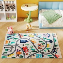 Vaip Homcom kiirteemustriga, 160 x 120 cm, valge taust