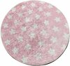 Vaip Conceptum Hypnose Yyldyz 876CHL1239, 140 x 140 cm, valge/roosa