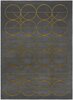 Vaip Hakano Estema Circles, 190 x 140 cm, kuldne/grafiit