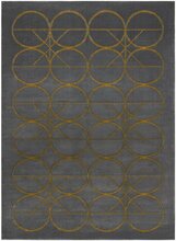 Vaip Hakano Estema Circles, 190 x 140 cm, kuldne/grafiit
