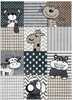 Vaip sise Hakano Beo Pets, 150 x 80 cm, valge/hall/pruun
