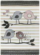 Vaip Hakano Tinies Birds, 220 x 160 cm, valge/kreemjas/hall